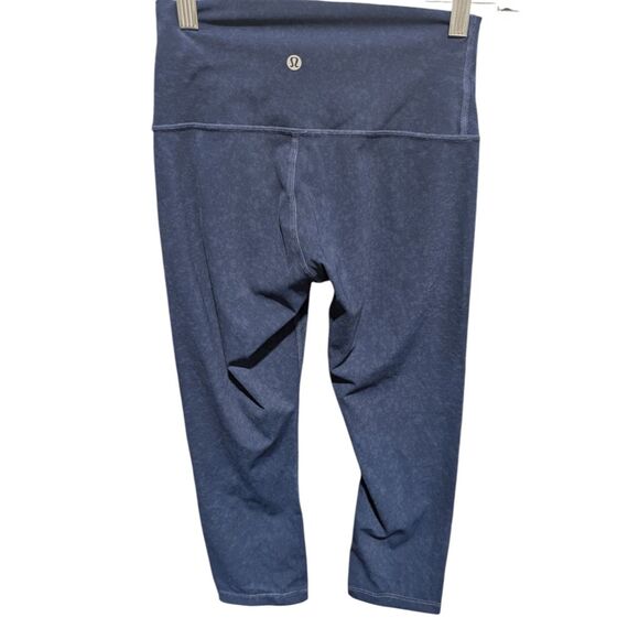 LULULEMON ATHLETICA Wunder Under Crop (Hi-Rise) 'Spray 21" Size 4 - Picture 7 of 7